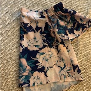 Off the Shoulder Floral Blouse